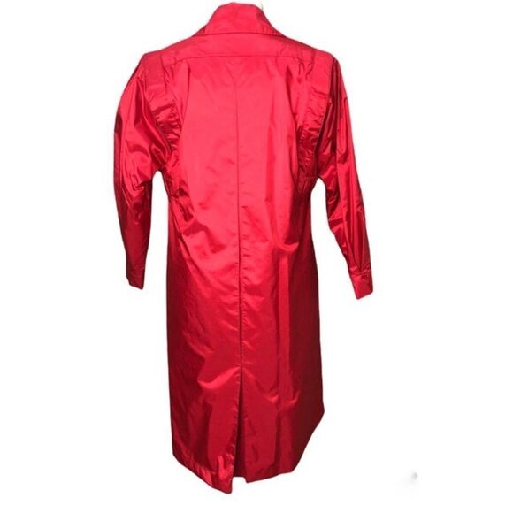Vintage Size 8 Woodward’s Red Trenchcoat - Picture 2 of 10